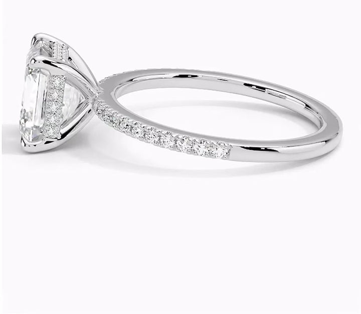 Radiant Glory 1 Carat Asscher Solitaire Ring