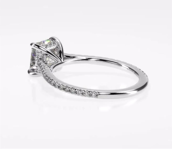 Forever Love 1 Carat Asscher Solitaire Ring