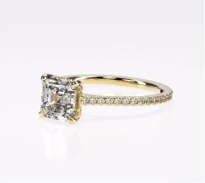 Forever Love 2 Carat Asscher Solitaire Ring