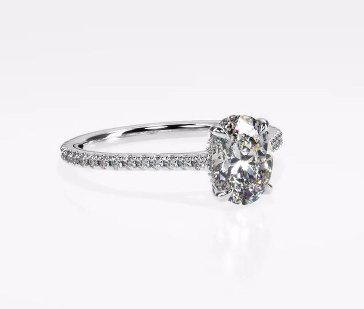 Forever Love 1 Carat Oval Solitaire Ring