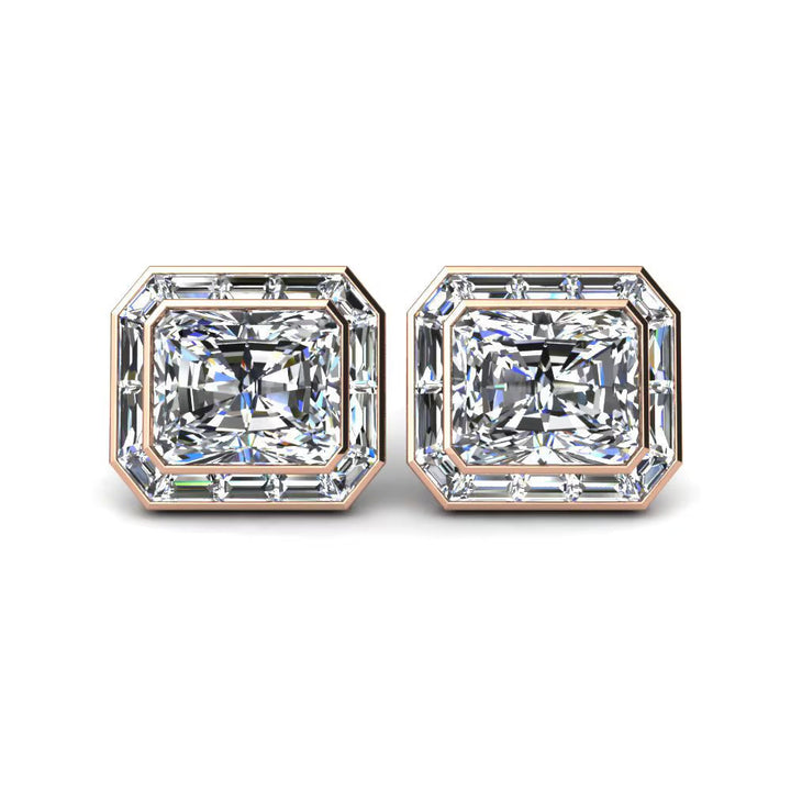 Classic Radiant Solitaire Cufflinks (4.8 cts)