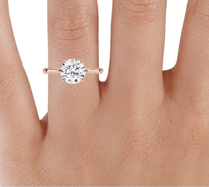 Rose Gold Tiffany Carat Diamond Ring Price Ct Classic Solitaire