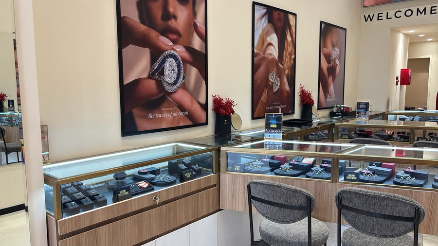 Ring display counters inside True Diamond Gurugram
