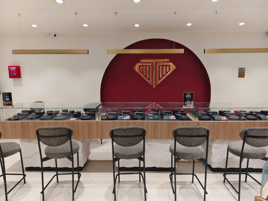 Long ring counter under the arch at True Diamond Indiranagar