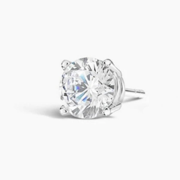 Classic Solitaire Men's Stud Earring (0.5 Carat)