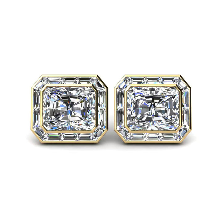 Classic Radiant Solitaire Cufflinks (4.8 cts)