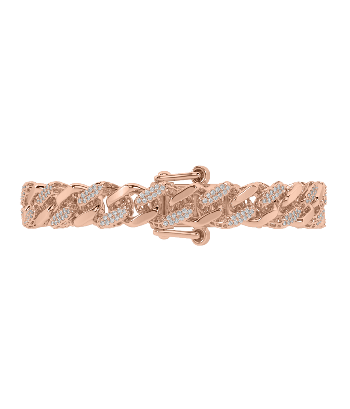 True Diamond Luxurious Links Mens Bracelet