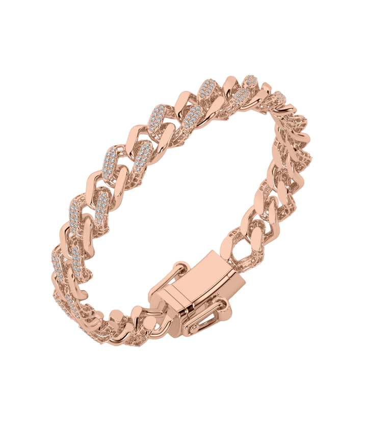 True Diamond Luxurious Links Mens Bracelet