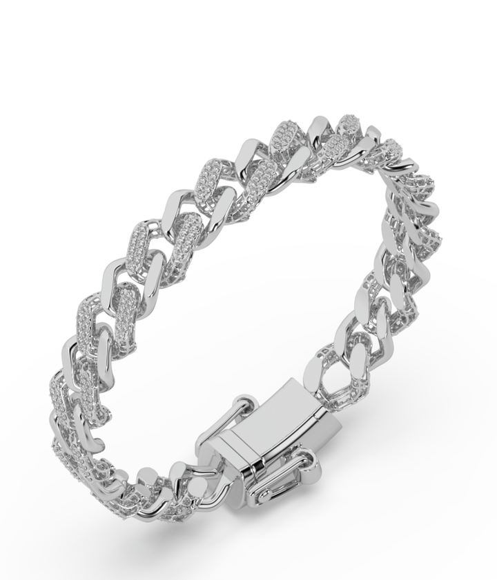 True Diamond Luxurious Links Mens Bracelet