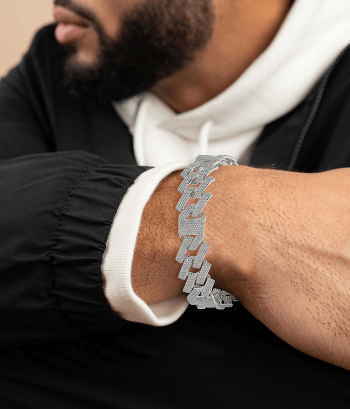 True Diamond Sparkle Mens Bracelet