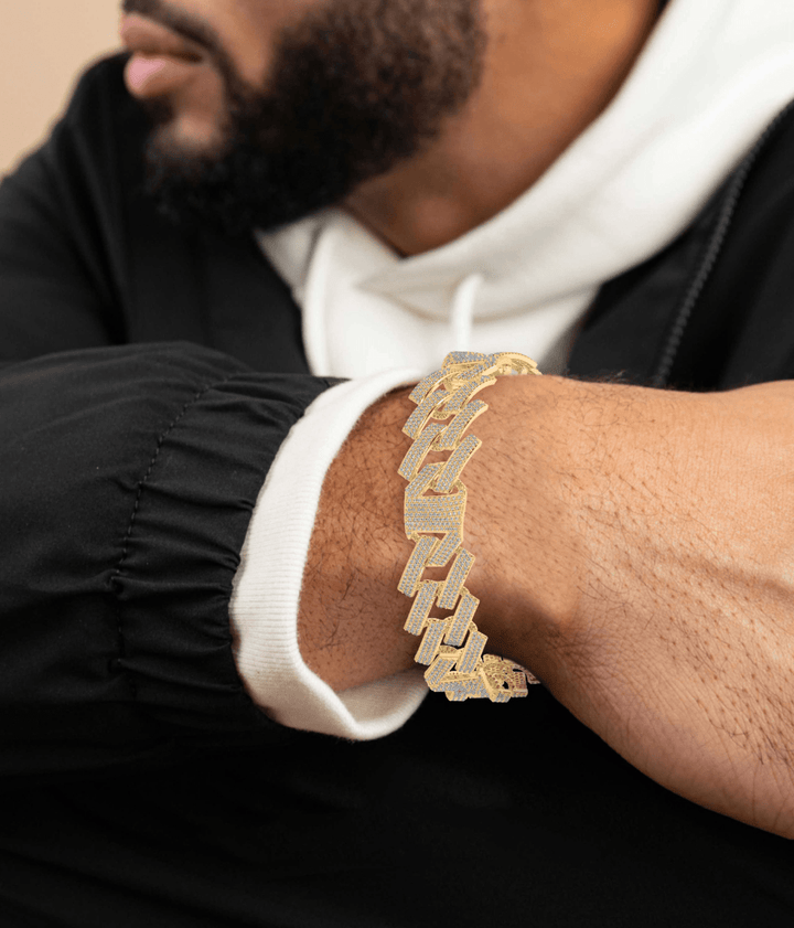 True Diamond Sparkle Mens Bracelet