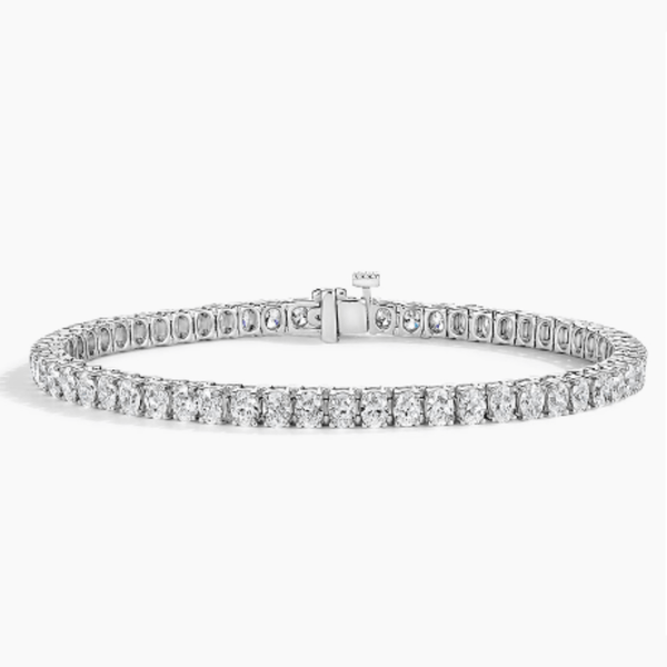 Oval Lab Diamond Tennis Bracelet (14 Cents each)