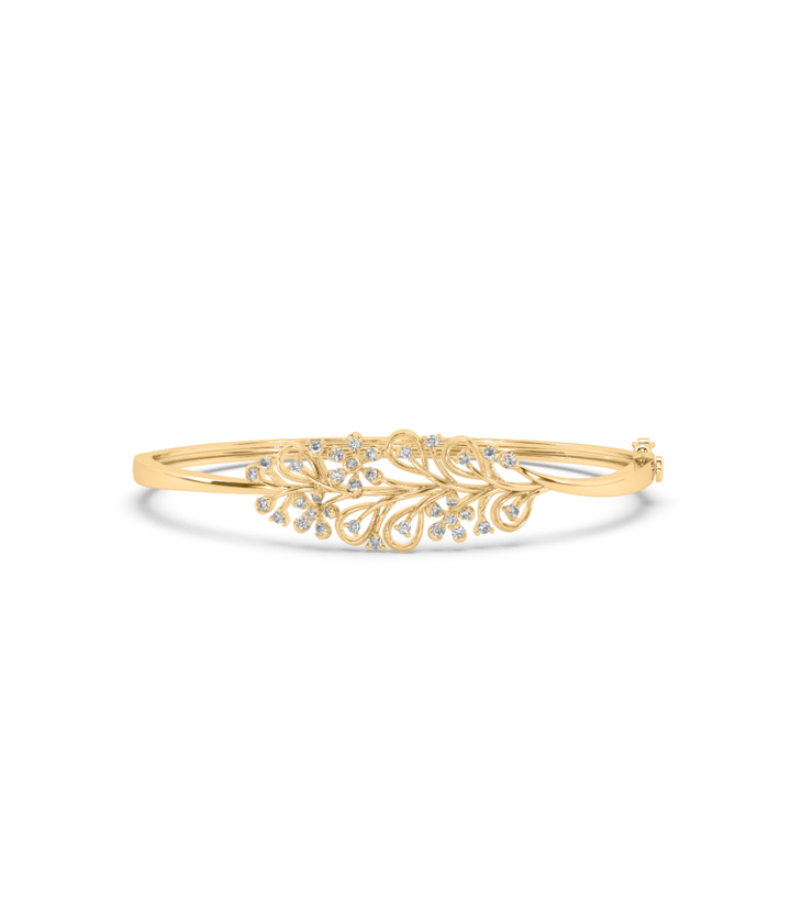 True Diamond Leaflet Charming Bangle & Bracelet