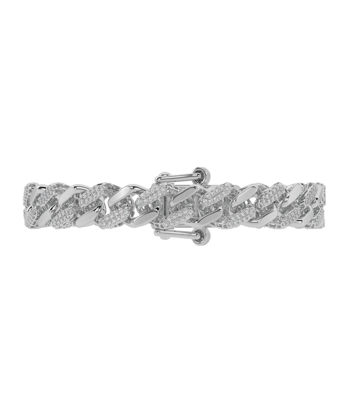 True Diamond Luxurious Links Mens Bracelet