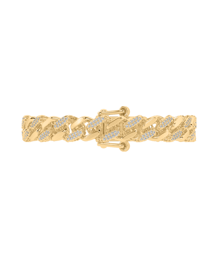 True Diamond Luxurious Links Mens Bracelet