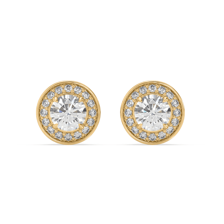 Minimal Gold Earrings (0.50 Carat Each)