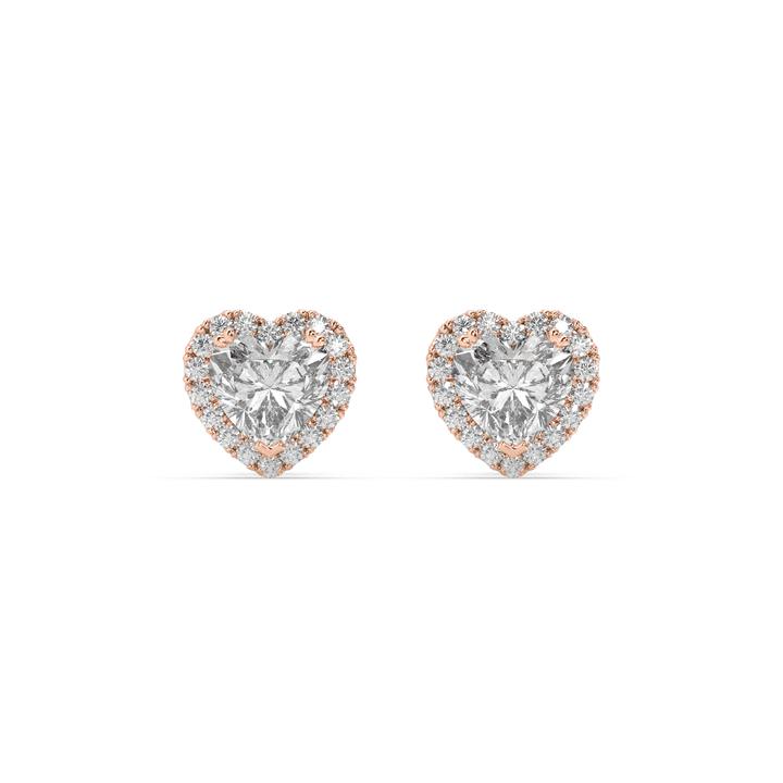 Love Of Heart Earrings (0.40 Carat Each)