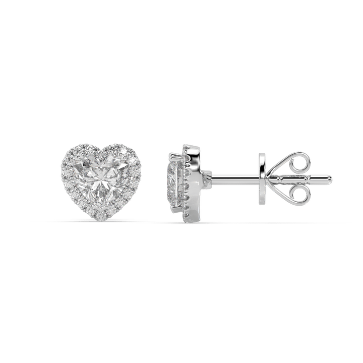 Love Of Heart Earrings (0.40 Carat Each)