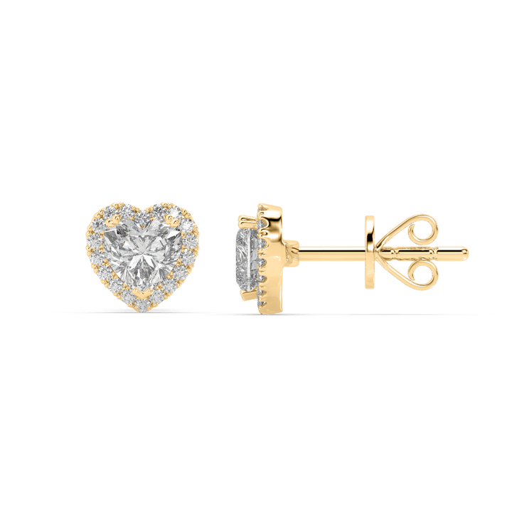 Love Of Heart Earrings (0.40 Carat Each)