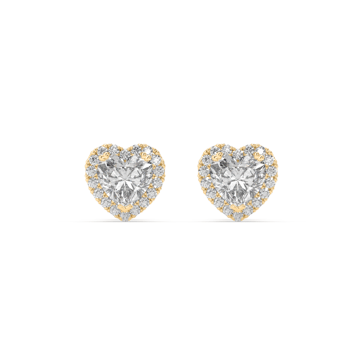 Love Of Heart Earrings (0.40 Carat Each)