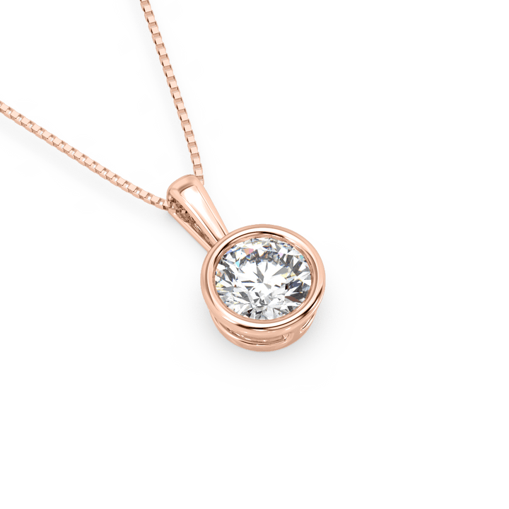 Lab Diamond 1 Ct Sparkling Solitaire Pendant