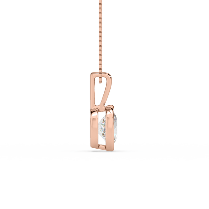 Lab Diamond 1 Ct Sparkling Solitaire Pendant