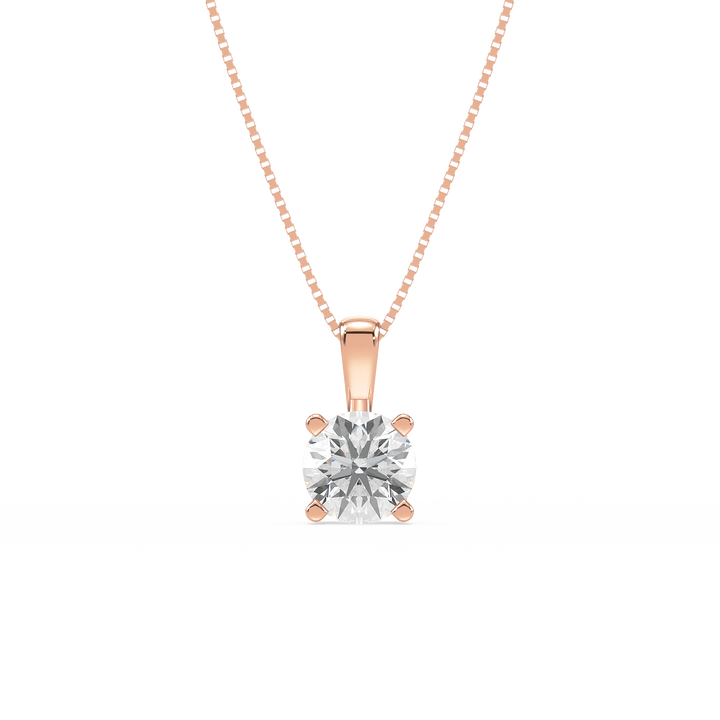 Lab Diamond 1 Ct Ritzy Radiance Solitaire Pendant