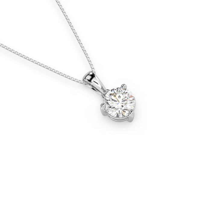 Lab Diamond 1 Ct Luxurious Solitaire Pendant