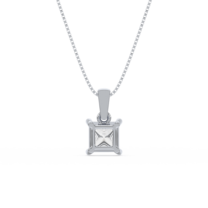 Lab Diamond Pretty Princess 1 Ct Solitaire Pendant