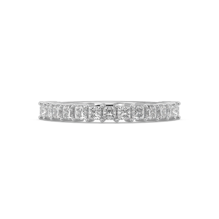 Princess Cut Lab Diamond Mid Eternity Band