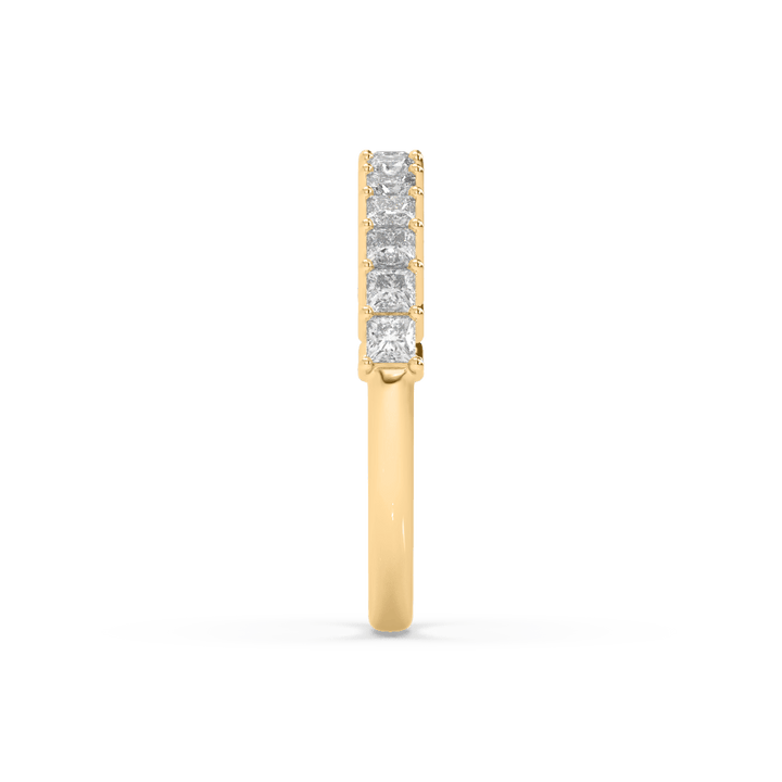 Princess Cut Lab Diamond Mid Eternity Band