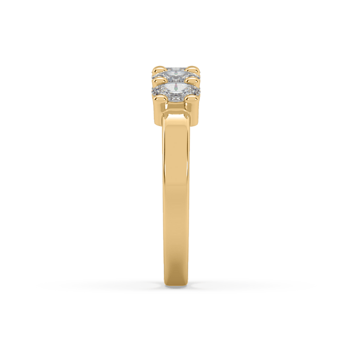 5 Stone Oval Lab Diamond Cocktail Ring