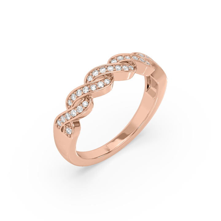 Lab Diamond Infinity Ring
