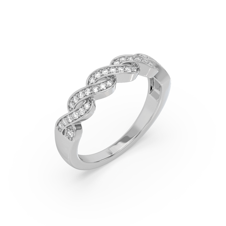 Lab Diamond Infinity Ring