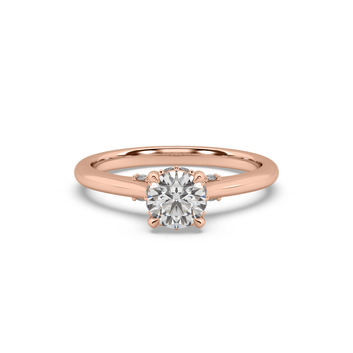 Royal Hidden Halo Lab Diamond Solitaire ring (0.75 Carat)