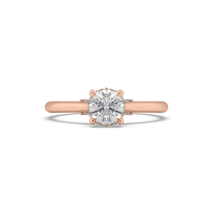 Royal Hidden Halo Lab Diamond Solitaire ring (0.75 Carat)