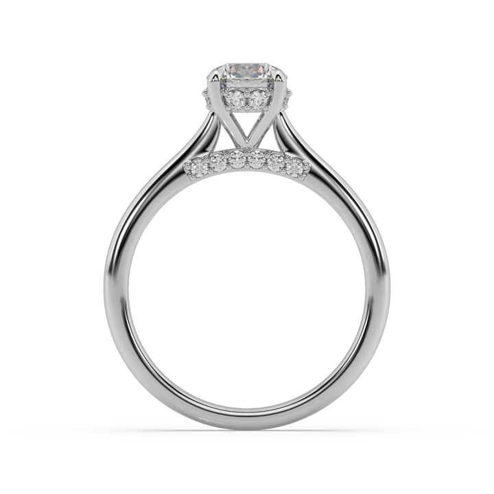 Royal Hidden Halo Lab Diamond Solitaire ring (0.75 Carat)