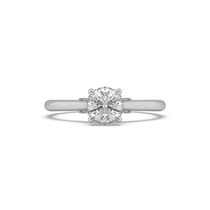 Royal Hidden Halo Lab Diamond Solitaire ring (0.75 Carat)