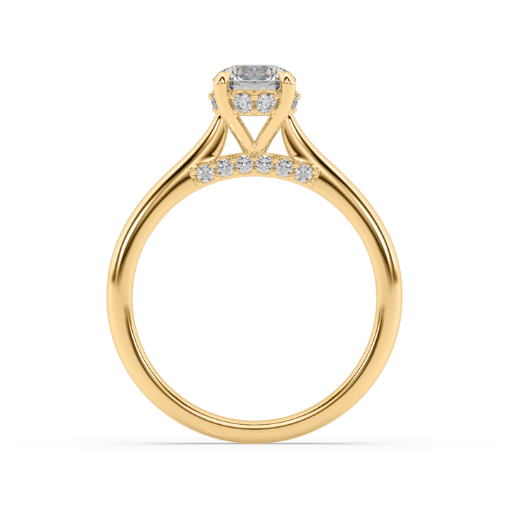 Royal Hidden Halo Lab Diamond Solitaire ring (0.75 Carat)