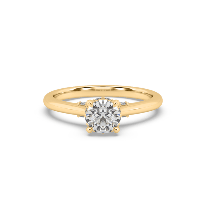 Royal Hidden Halo Lab Diamond Solitaire ring (0.75 Carat)