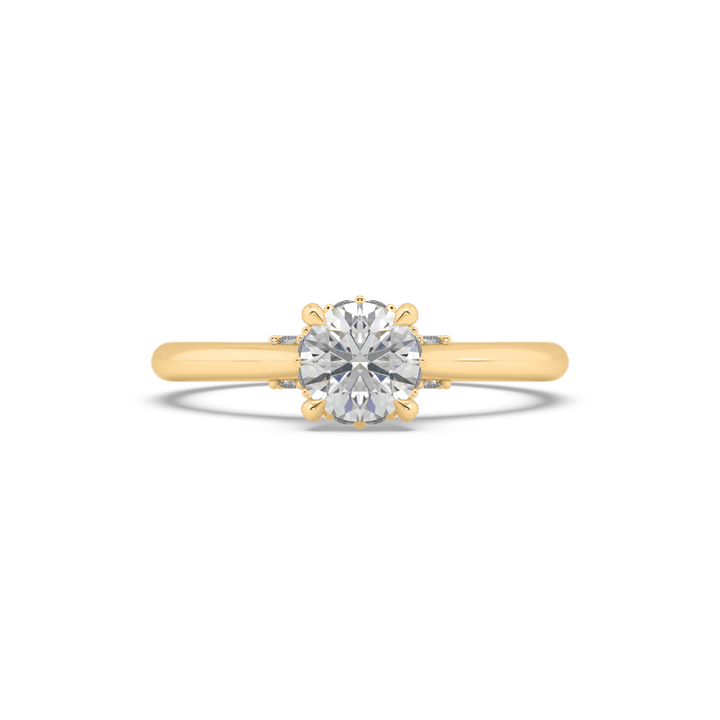 Royal Hidden Halo Lab Diamond Solitaire ring (0.75 Carat)