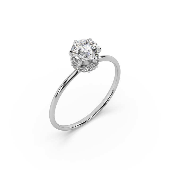 Queen Elizatbeth 0.75 Carat Lab Diamond Solitaire ring