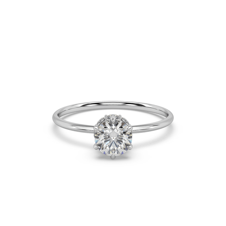 Queen Elizatbeth 0.75 Carat Lab Diamond Solitaire ring