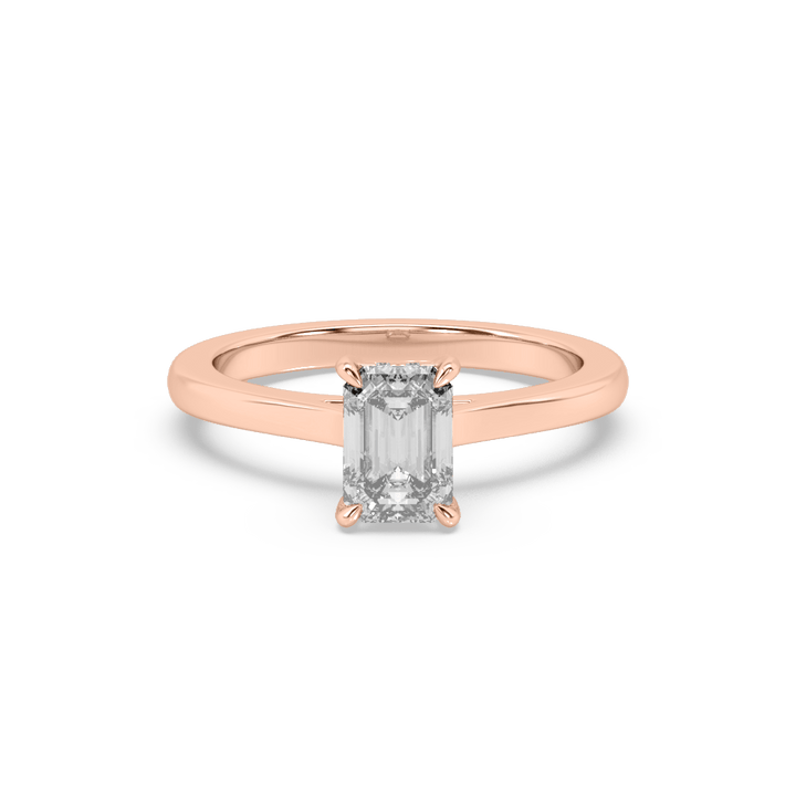 1 Carat Emerald Lab Diamond Solitaire ring