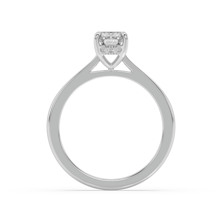 1 Carat Emerald Lab Diamond Solitaire ring