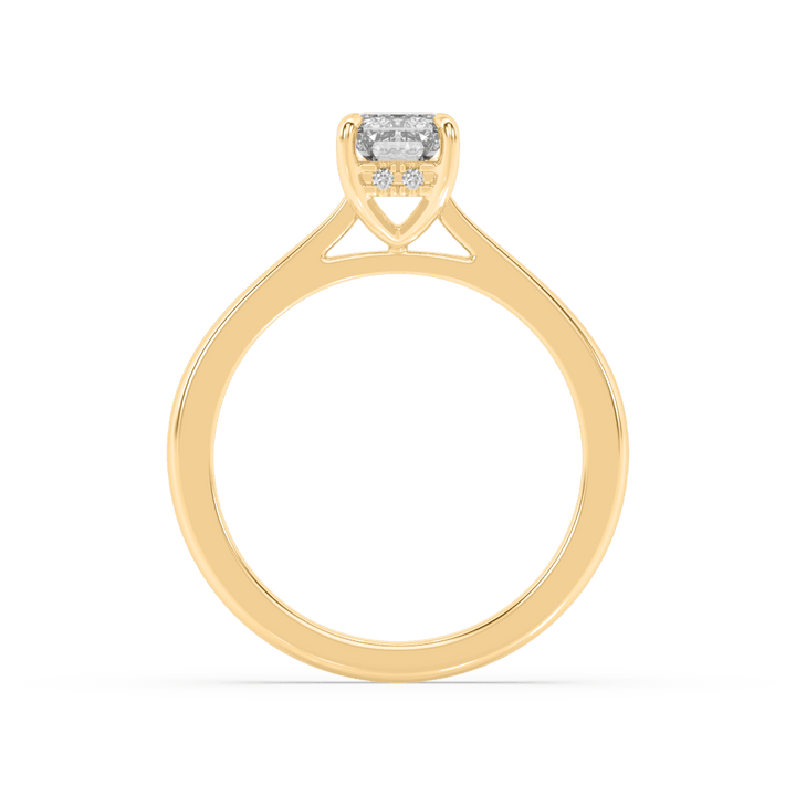 1 Carat Emerald Lab Diamond Solitaire ring