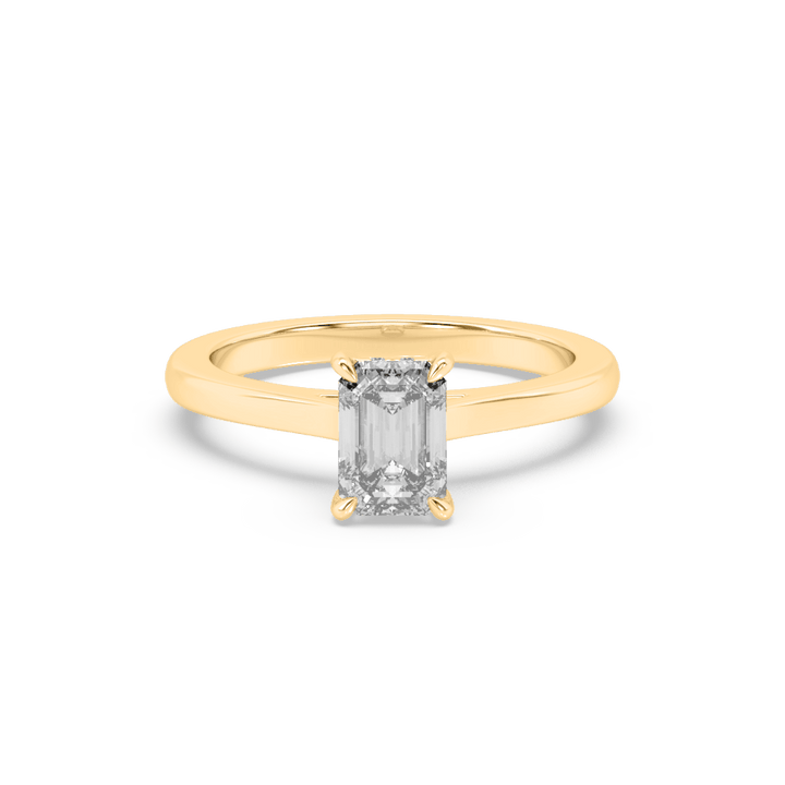 1 Carat Emerald Lab Diamond Solitaire ring