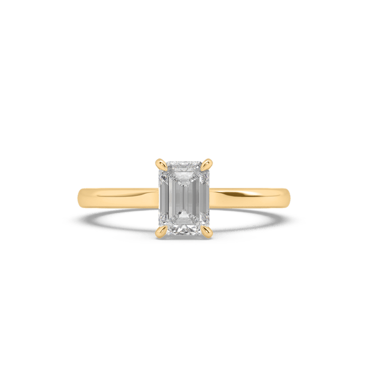 1 Carat Emerald Lab Diamond Solitaire ring