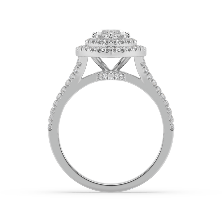 Marquise V Shining Lab Diamond 0.6 Ct Solitaire Ring