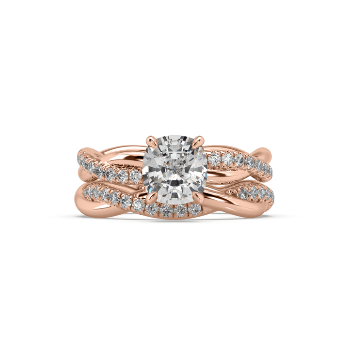 Twist Amor Lab Diamond 0.6 Ct Eternity Solitaire Ring